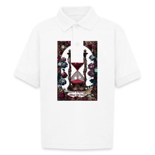 Love Expires (Mine Did First) T-Shirt - Gildan Kid's 50/50 Jersey Polo
