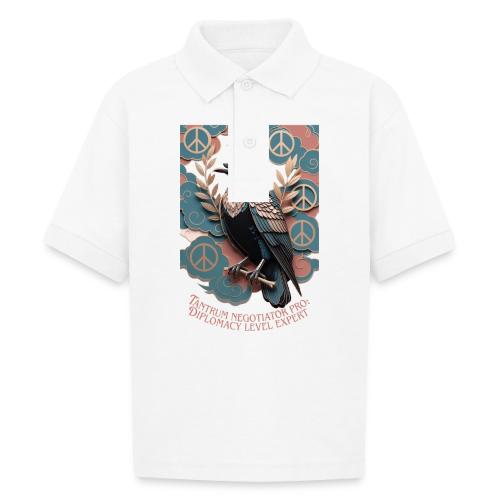 Raven Tantrum Mediator T Shirt - Gildan Kid's 50/50 Jersey Polo