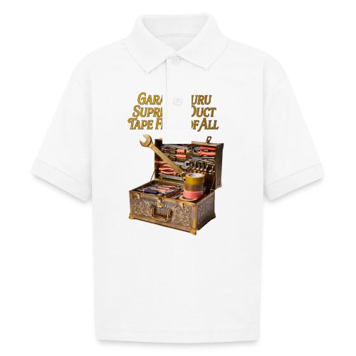 Garage Guru T Shirt - Gildan Kid's 50/50 Jersey Polo