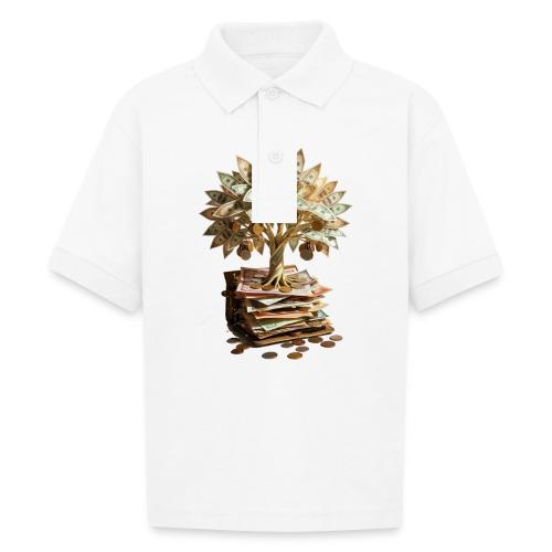 Dad Tax Collector T Shirt - Gildan Kid's 50/50 Jersey Polo
