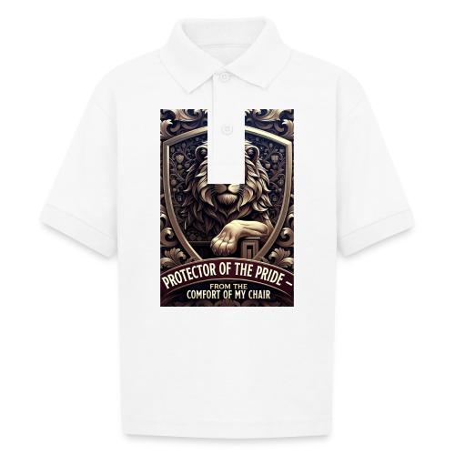 Lion King T Shirt, Funny Low-Effort Father Gift - Gildan Kid's 50/50 Jersey Polo