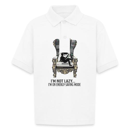 Remote Throne Procrastinator T Shirt, Dad Gift - Gildan Kid's 50/50 Jersey Polo