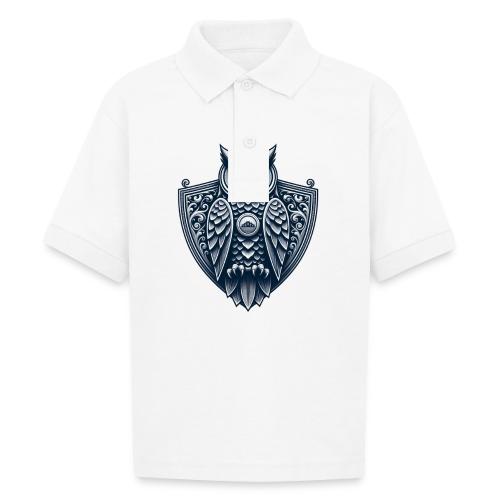 Night Watch Owl T Shirt, Sarcastic Dad Gift - Gildan Kid's 50/50 Jersey Polo