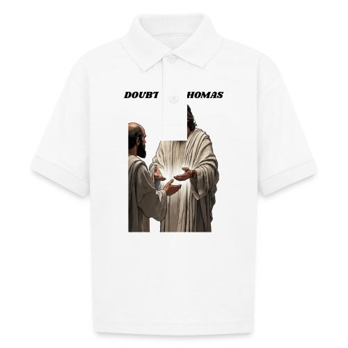 Doubting Thomas Resurrection T Shirt, Gift - Gildan Kid's 50/50 Jersey Polo