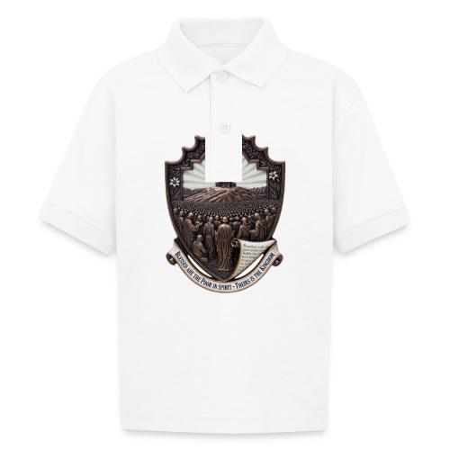 Sermon on the Mount T Shirt, Christian Faith Gift - Gildan Kid's 50/50 Jersey Polo