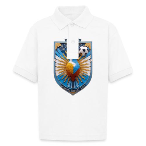 Argentina Hornero Soccer T Shirt, Football Gift - Gildan Kid's 50/50 Jersey Polo
