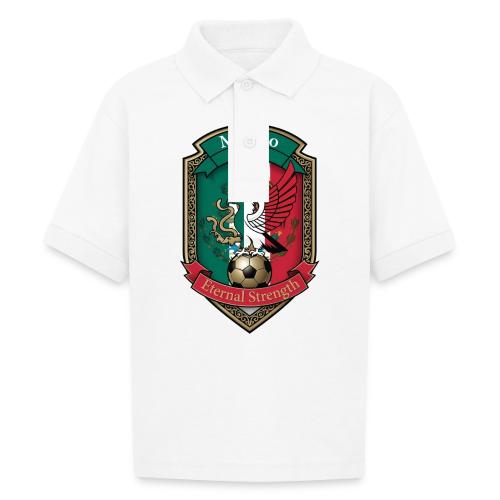 Mexico Eagle Valor T-Shirt, Pride Badge Gift - Gildan Kid's 50/50 Jersey Polo
