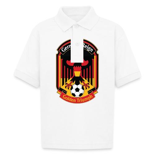 Germany Eagle Reign T-Shirt, German Flag Gift - Gildan Kid's 50/50 Jersey Polo
