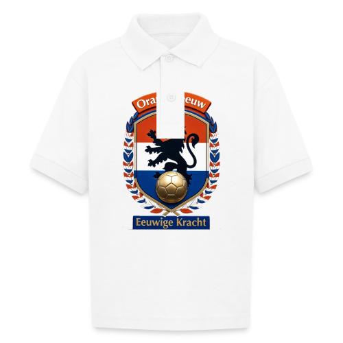 Netherlands Lion Premium T-Shirt, Dutch Flag Gift - Gildan Kid's 50/50 Jersey Polo