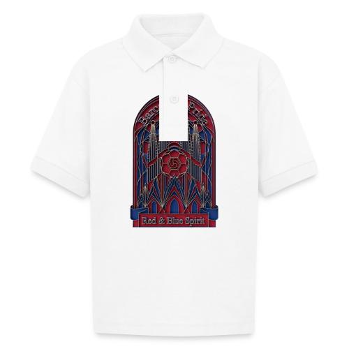 Barcelona Scarlet Pride T Shirt, Vibrant City Gift - Gildan Kid's 50/50 Jersey Polo