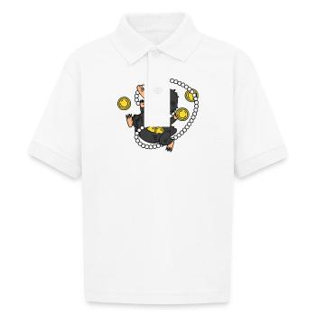 shiny - Gildan Kid's 50/50 Jersey Polo - white - Front - Braiden (125cm)