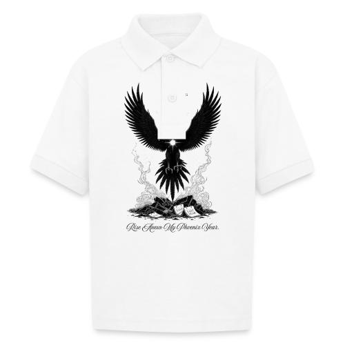 The Phoenix of Renewal T-Shirt - Gildan Kid's 50/50 Jersey Polo