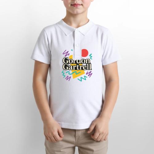 Gordon Gartrell Inspired Retro 80s T-Shirt - Gildan Kid's 50/50 Jersey Polo