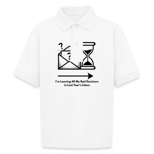 Last Year's Inbox T-Shirt - Gildan Kid's 50/50 Jersey Polo