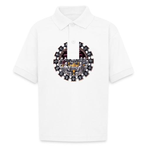 Last Supper Communion T Shirt, Faith Gift - Gildan Kid's 50/50 Jersey Polo