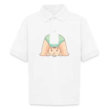 Baby Cute - Gildan Kid's 50/50 Jersey Polo - white - Front - Braiden (125cm)