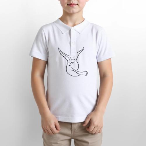 EMBRACED_TURTLEDOVES - Gildan Kid's 50/50 Jersey Polo