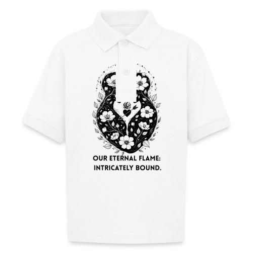 Eternal Flame of Embrace T-Shirt - Gildan Kid's 50/50 Jersey Polo