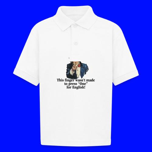 Uncle Sam - Finger - Gildan Kid's 50/50 Jersey Polo