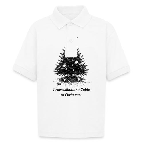 Procrastinator's Guide Christmas T-Shirt - Gildan Kid's 50/50 Jersey Polo