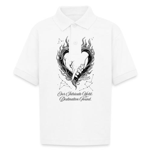 Intricate Hold T-Shirt, Mug, & Leggings - Gildan Kid's 50/50 Jersey Polo