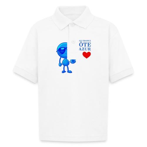 Smoon City_Saint Tropez Côte d'Azur - Gildan Kid's 50/50 Jersey Polo
