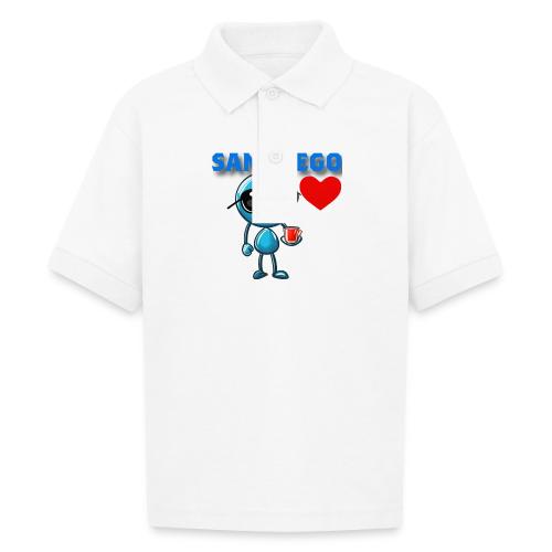 Smoon City_San Diego - Gildan Kid's 50/50 Jersey Polo