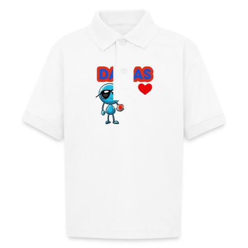 Smoon City_Dallas - Gildan Kid's 50/50 Jersey Polo