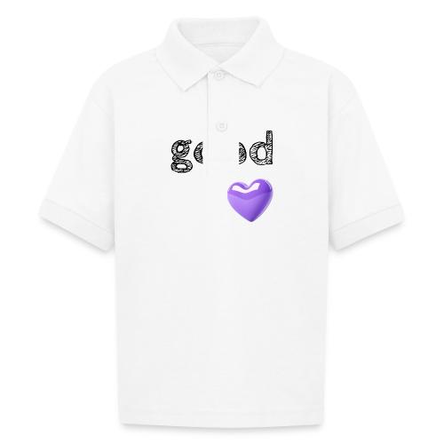 Smoon City_See the Good in Others - Gildan Kid's 50/50 Jersey Polo
