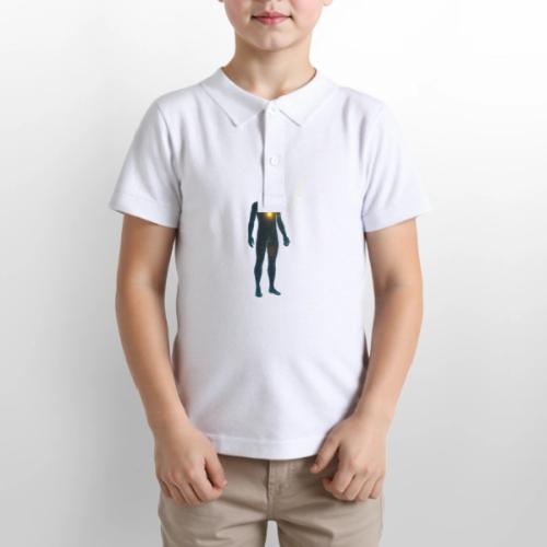 Glowing Chest Personl - Gildan Kid's 50/50 Jersey Polo