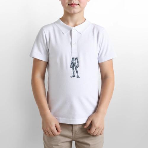 Silver Alien - Gildan Kid's 50/50 Jersey Polo