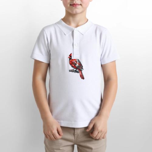 Silver Cardinal - Gildan Kid's 50/50 Jersey Polo