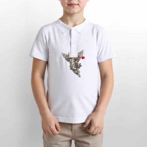 Metallic Cupid - Gildan Kid's 50/50 Jersey Polo