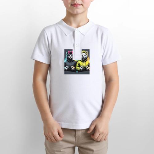 Gamer Bears - Gildan Kid's 50/50 Jersey Polo