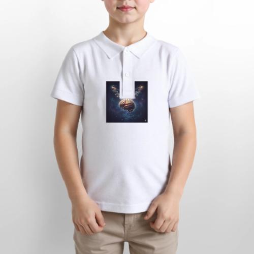 BrainTeas - Gildan Kid's 50/50 Jersey Polo