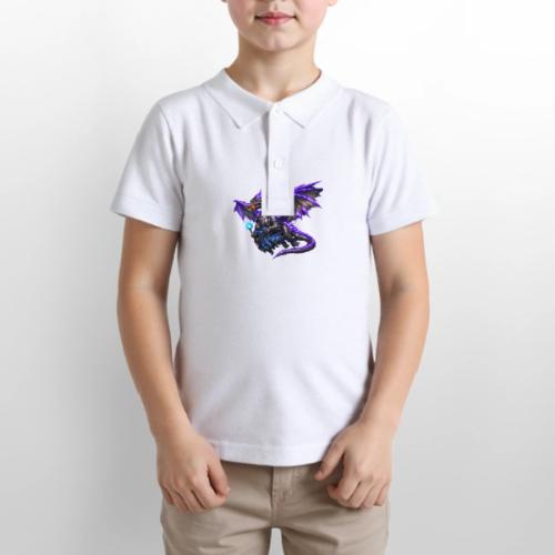 Neon Dragon and Battle Mage - Gildan Kid's 50/50 Jersey Polo