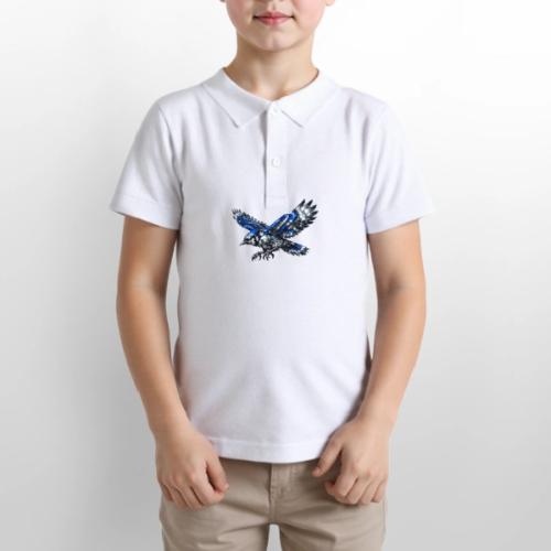 Silver Blue Jay Dive - Gildan Kid's 50/50 Jersey Polo