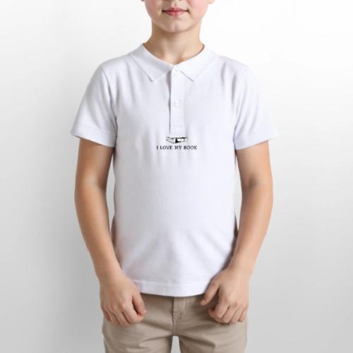 I love my book t-shirt - Gildan Kid's 50/50 Jersey Polo