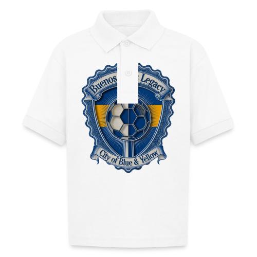 Buenos Aires Legacy T Shirt, Soccer City Pride Gif - Gildan Kid's 50/50 Jersey Polo