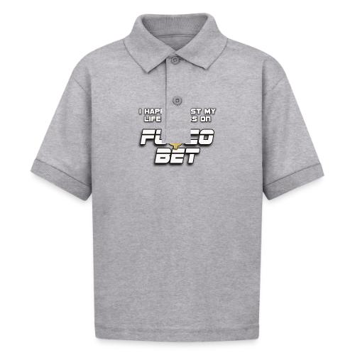 I LOST ON FUSCOBET - Gildan Kid's 50/50 Jersey Polo