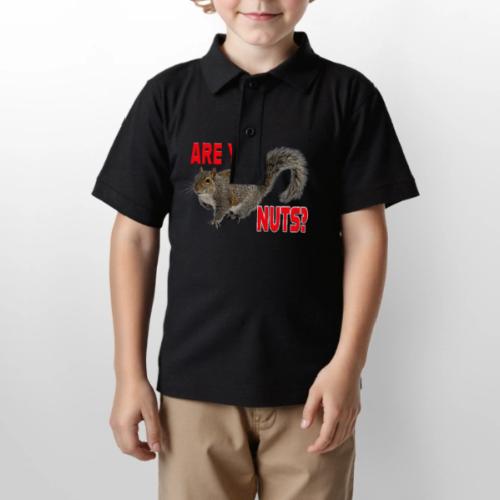 Are You Nuts? - Gildan Kid's 50/50 Jersey Polo