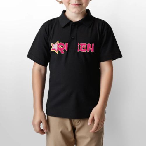 queen high resolution logo transparent 1 - Gildan Kid's 50/50 Jersey Polo