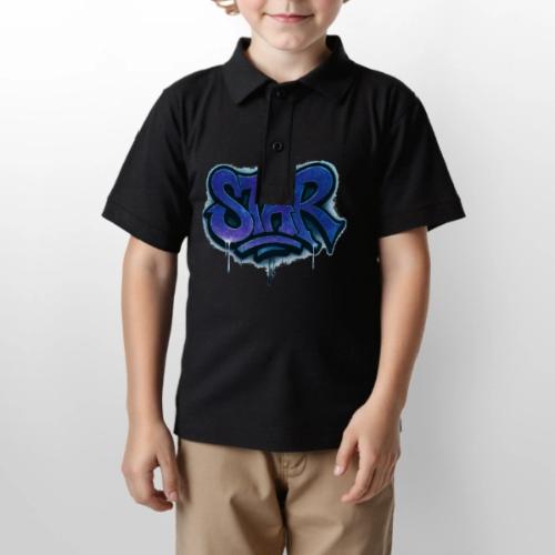 Cosmic STAR Graffiti Tag Tee - Gildan Kid's 50/50 Jersey Polo