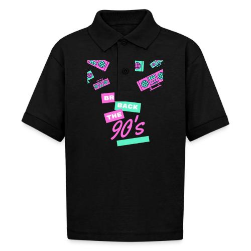 Bring Back The 90s Nostalgia Design| Retro 90s Art - Gildan Kid's 50/50 Jersey Polo