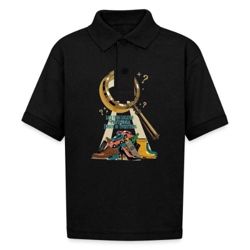 Lost Item Locator T Shirt, Professional Finder Mug - Gildan Kid's 50/50 Jersey Polo