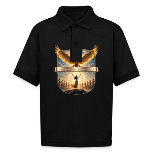 Women’s Day Eagle Matriarch T Shirt,, Gift for Mom - Gildan Kid's 50/50 Jersey Polo