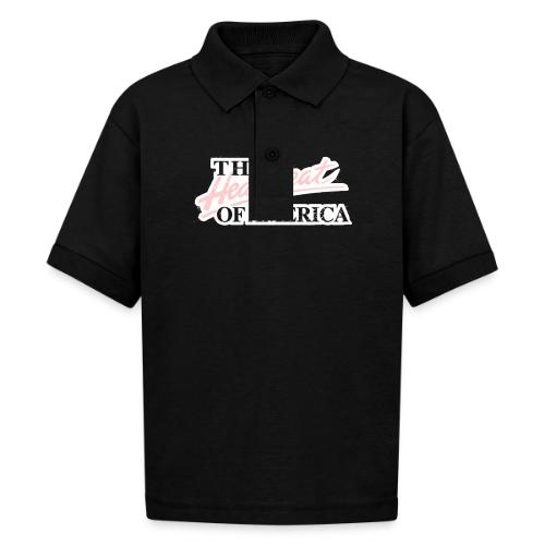 The Heartbeat of America - Gildan Kid's 50/50 Jersey Polo