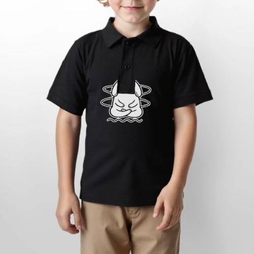 Cute Meditating Bunny Zen Yoga Animal - Gildan Kid's 50/50 Jersey Polo