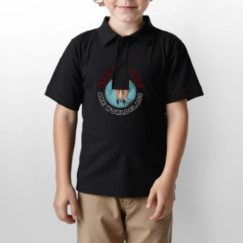Eldora Girls Are Worldclass - Gildan Kid's 50/50 Jersey Polo