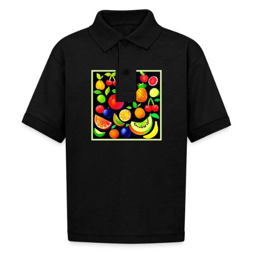 Bright Fruit Collection - Gildan Kid's 50/50 Jersey Polo